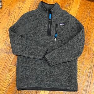 Patagonia Retro Pile Fleece 1/4 Zip Grey